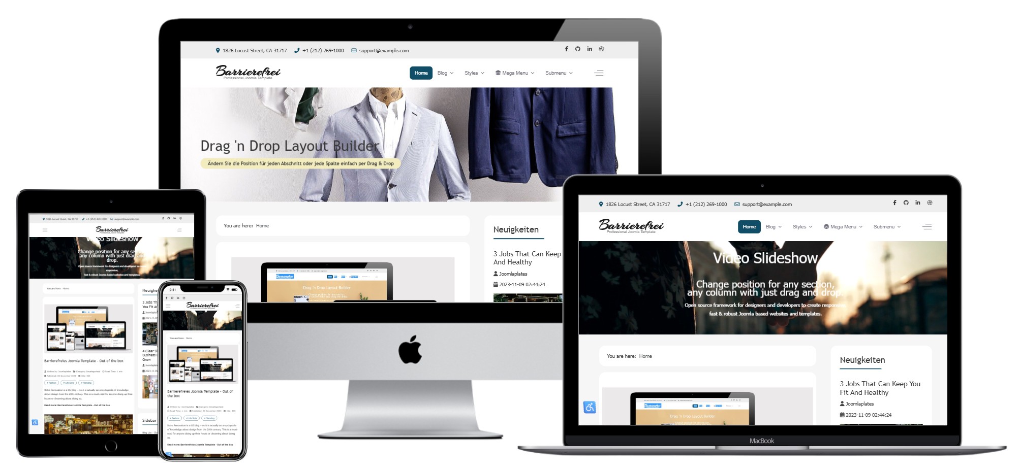 Barrierefreies Joomla Template - Out of the box